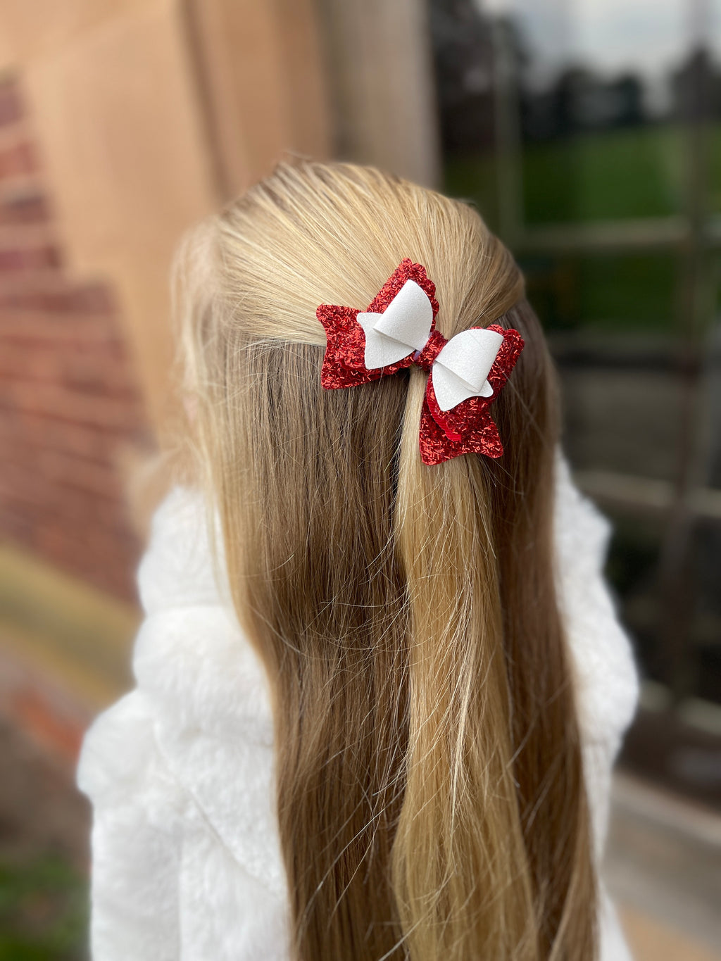 Christmas Sparkle Detail Bow Single