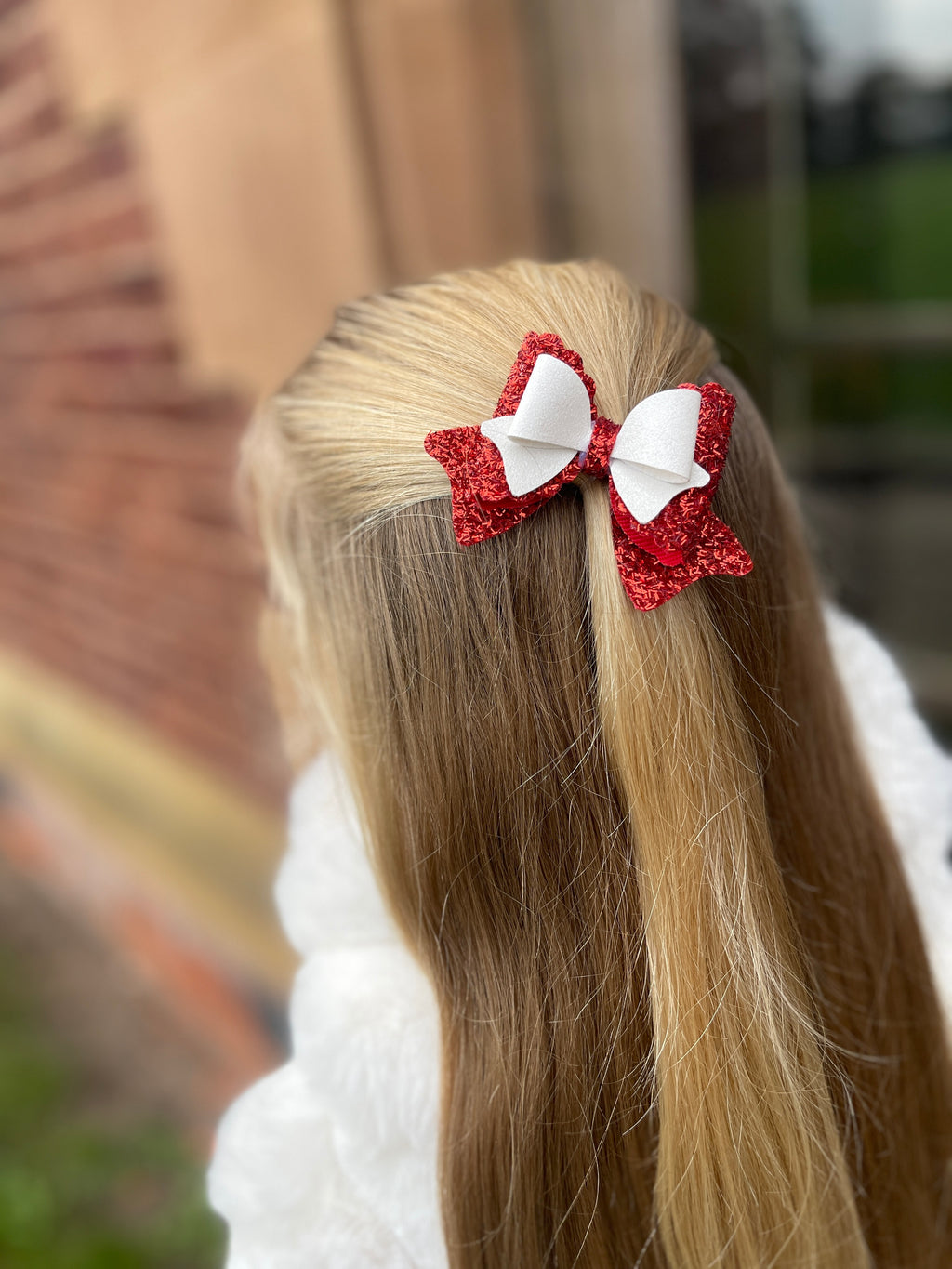 Christmas Sparkle Detail Bow Single